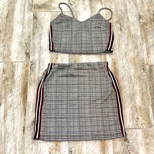 Guess crop top and matching skirt